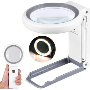 E-shop4u® - Loep - 30x - 10x - LED-verlichting - Handloep - Maculadegeneratie - Munten - Sieraden - 3 Lichtmodi - Warm - Wit - 3 AAA-batterijen - ABS - Glazen Lens - Acryllens - Gratis Verzending - Bol.com