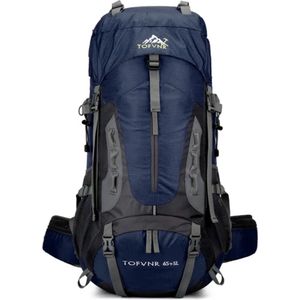Avoir Avoir®- 70L Backpacks- Grote Lichtgewicht Nylon Hiking Rugzak- Waterdicht - Duurzaam - Verstelbare Schouderbanden - Ademend - Voor Outdoor Avonturen-Donker Blauw
