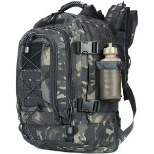 Avoir Avoir®-Grote capaciteit 65L-Tactical Military Tactics Rugzak-Zwart/Leger-Camouflage-Backpacks-Polyester voeringmateriaal-Lichtgewicht en comfortabel nylon-Verstelbare borstgordel-Zorgeloze avonturen