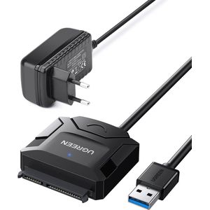 USB 3.0 naar 2.5/3.5 Inch SATA Harde Schijf Adapter HDD SSD Ondersteuning UASP TRIM met Extra 12V 2A Voeding