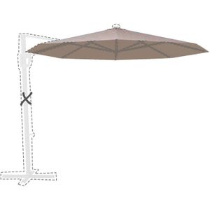 Vervangend dakdoek voor pergola 3x4m MURUM - ecru Vervangend dakdoek voor pergola 3x4m MURUM - ecru