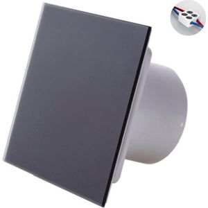 Badkamerventilator SILENT Ø100 mm - 75 m³/h - Mat zwart
