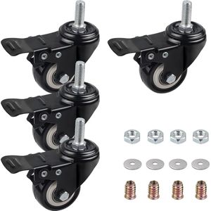 Heavy Duty Casters / Trolley Wheels for Furniture - Rubber Heavy Duty Wheels - Heavy Duty Castors / Transport Wheels-45 kg