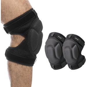 kniebeschermers \ Professionele kniebeschermers voor vakmensen - Kniebescherming voor tuin- en bodemwerkzaamheden - Sterke vulling met gelkussens.