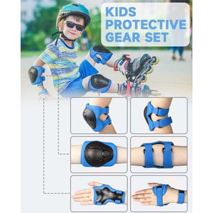 kniebeschermers - beschermingsset \ jongens en meisjes, voor skateboarden, rolschaatsen, fietsen, sport