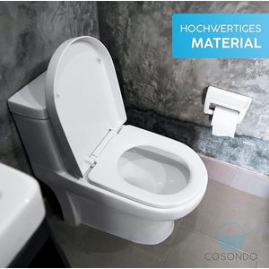 closing mechanism I High quality - toiletdeksel met snelsluiting voor eenvoudige reiniging, Duroplast wc-deksel