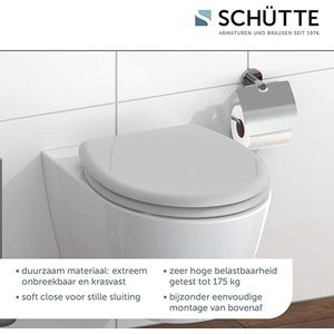 closing mechanism I High quality - toiletdeksel met snelsluiting voor eenvoudige reiniging, Duroplast wc-deksel