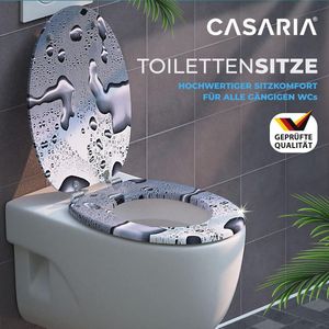 closing mechanism I High quality - toiletdeksel met snelsluiting voor eenvoudige reiniging, Duroplast wc-deksel
