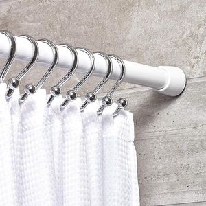 Douchegordijnstangen 66-107 cm White