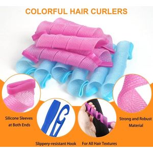 haarrollen - Sponge, curlers,foam rubber curlers, krulspelden van schuimrubber,18 Stks