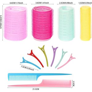 haarrollen - Sponge, curlers,foam rubber curlers, krulspelden van schuimrubber, 38 stuks