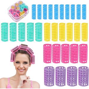 haarrollen - Sponge, curlers,foam rubber curlers, krulspelden van schuimrubber, 30 stuks