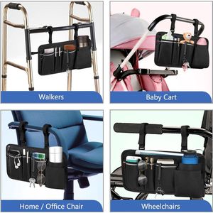 rolstoel opbergtas - Veilige opbergtas voor rolstoelen, mobiliteitshulp rolstoelaccessoires tas voor ouderen senioren
