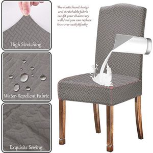 stoelhoezen eetkamerstoelen \ chair covers dining room chairs 36D x 38.1W x 48.3H centimetres
