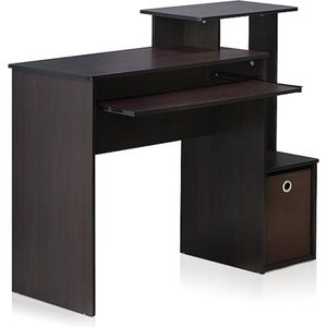 Thuis Laptop Notebook Computer Bureau, Computer Desk Desk Study Desk Laptop Table Workstation Dining Room Gaming Table Wooden Table, 40 x 100 x 86.5 cm