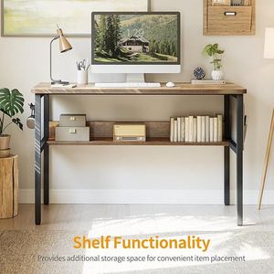 Thuis Laptop Notebook Computer Bureau, Computer Desk Desk Study Desk Laptop Table Workstation Dining Room Gaming Table Wooden Table, 80 x 40 cm