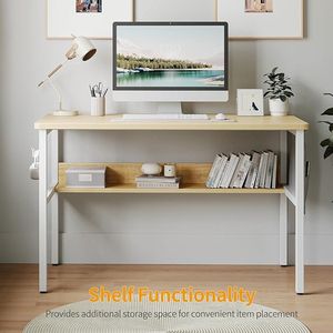 Thuis Laptop Notebook Computer Bureau, Computer Desk Desk Study Desk Laptop Table Workstation Dining Room Gaming Table Wooden Table, 80 x 40 cm