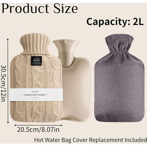 Warm water kruik , 2 Liters