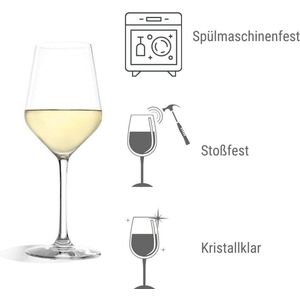 vaatwasmachinebestendige Tritan-kristalglazen, Luxe Wijnglazen set,6pcs