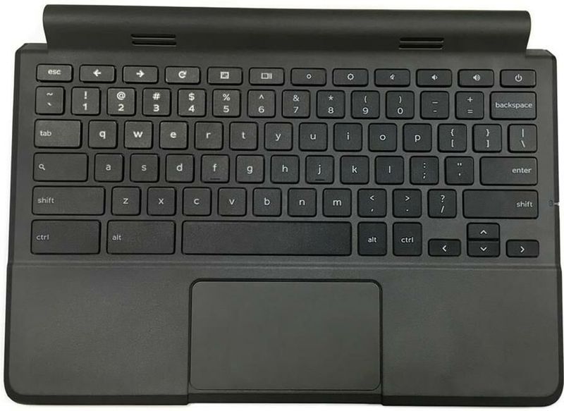 Notebook keyboard for Dell Chromebook 11 2 3120 with topcase touchpad pulled