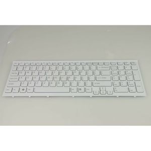 Notebook keyboard for SONY  VPC-EB with frame white