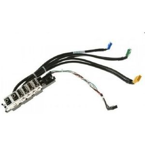 Power Switch Assembly and Front I/O Cable for HP Compaq Elite 8300 SFF, 636926-001 Pulled