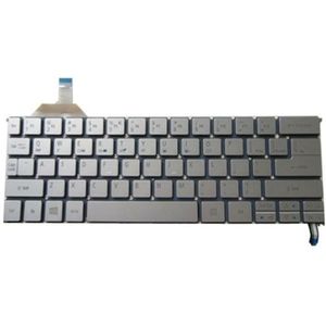 Notebook keyboard for  Acer Aspire S7-391 S7-392 silver