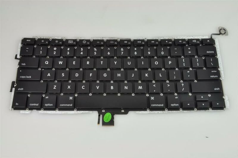 Notebook keyboard for Apple Macbook Pro 13"  2009-2012 A1278 MC700 MC724  pulled like new, small "Enter"