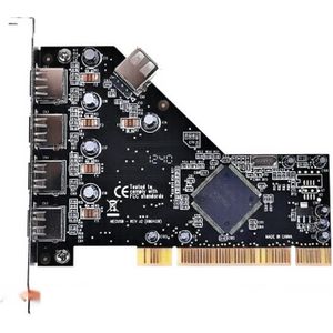 PCI 4+1 USB 2.0 Kaart VIA chipset