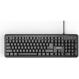 USB Wired Keyboard 104-keys, US-Layout, Black, K-667