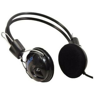 Solid Stereo Headset met microfoon (kabel), Zwart, model HT-160