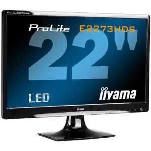 iiyama E2273HDS-B1 - 22 inch - 1920x1080 - Zwart Zichtbaar gebruikt