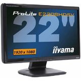 Iiyama E2208HDS - 22 inch - 1920x1080 - Zwart Zichtbaar gebruikt