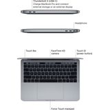 Apple MacBook Pro (15 inch, 2018) - Intel Core i7 - 16GB RAM - 512GB SSD - Touch Bar - 4x Thunderbolt 3 - Spacegrijs Zichtbare schade