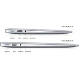 Apple MacBook Air (13 inch, 2013) - Intel Core i5 - 4GB RAM - 128GB SSD - 1x Thunderbolt 1 - Zilver Zichtbare schade