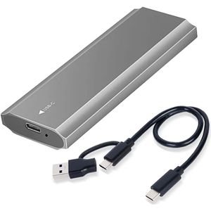 High Speed - M.2 SATA SSD Behuizing - Aluminium - USB 3.1 - 512GB