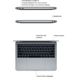 Apple MacBook Pro (13 inch, 2017) - Intel Core i5 - 8GB RAM - 128GB SSD - 2x Thunderbolt 3 - Zilver