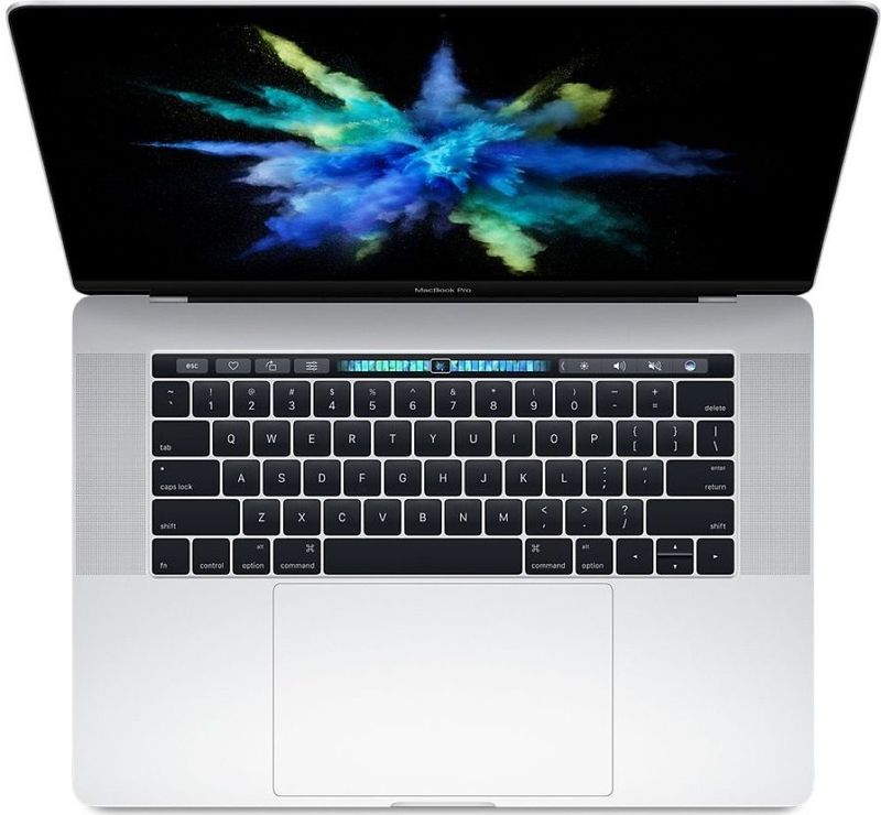 Apple MacBook Pro (15 inch, 2017) - Intel Core i7 - 16GB RAM - 1TB SSD - Touch Bar - 4x Thunderbolt 3 - Zilver Zichtbaar gebruikt