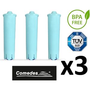 3 x COMEDES waterfilter Jura Claris Blue voor Jura Claris Blue 71311, Jura Claris Blue 71312, Jura Claris Blue 67007, Jura Impressa, ENA Micro,ENA, Giga