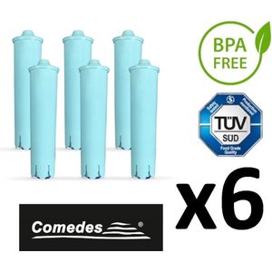 6 x COMEDES waterfilter Jura Claris Blue voor Jura Claris Blue 71311, Jura Claris Blue 71312, Jura Claris Blue 67007, Jura Impressa, ENA Micro,ENA, Giga