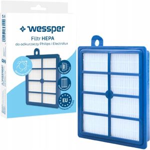 stofzuigerfilter H13 HEPA - WES2003 vervanging FC8031 voor AEG - ELECTROLUX - PHILIPS. Filtratieklasse H13 filtert 99,95% van de deeltjes groter dan 0,3 µm, Het wordt aanbevolen voor mensen met een allergie omdat het huisstofmijt doodt