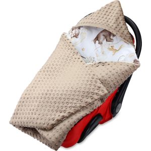wikkeldeken \ babyzitje, deken / knuffeldeken, kinderwagendeken voor kinderwagen, buggy‘s ,90 x 90 x 7,62 cm