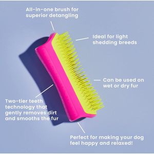 Kat Grooming Borstel, Hond Slicker Borstel, Huisdier Reinigingsvergieten Borstel Massage Kammen voor katten en honden met kort, Medium & Lang Haar