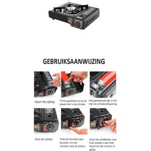 tent kachel / Draagbare Lichtgewicht - camping gas stove Portable collapsible, 28L x 20W x 6H centimetres