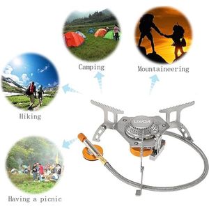 tent kachel / Draagbare Lichtgewicht - camping gas stove Portable collapsible, ‎17.2 x 11.7 x 9.7 cm;