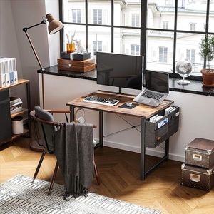 monitorstandaard, pc-tafel, gamingtafel voor thuiskantoor, Bureau, computertafel 80×40×74cm