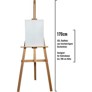 canvas standaard, veldschildersezel - Schildersezels voor elk formaat 170cm