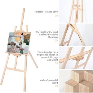 canvas standaard, veldschildersezel - Schildersezels voor elk formaat 150 cm