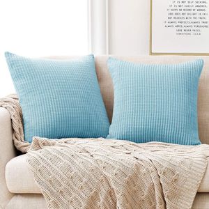 Home Kussenhoes Deco Kussenovertrek - Kussenovertrek Zacht Set Kussen Sofa Slaapkamer Deco 45x45cm , 2 Pieces