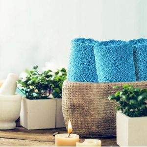 Luxe handdoekenset van katoen 6 pieces